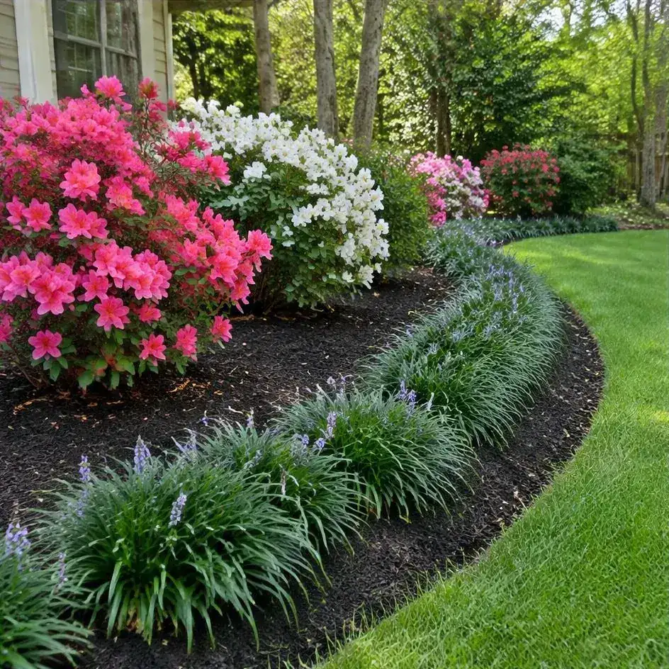 A clean, mulched border — landscape ideas